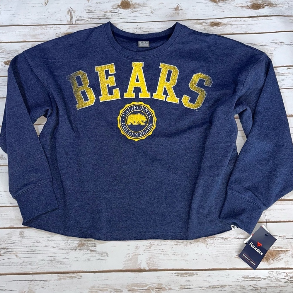 Bears Navy Blue Crewneck Sweatshirt - Fanatics